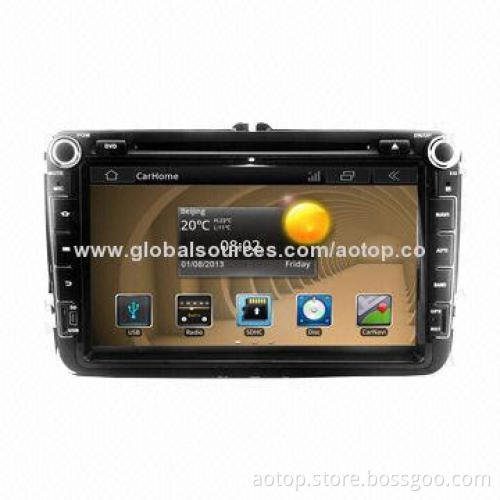 8-inch 2-DIN Touch Screen Android Car DVD GPS Player for Volkswagen, Wi-Fi, 3G, RDS, Radio/Bluetooth